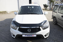 SsangYong Korando 2010-2019 гг. Дефлектор капота EuroCap (для Korando Sports) фото 2