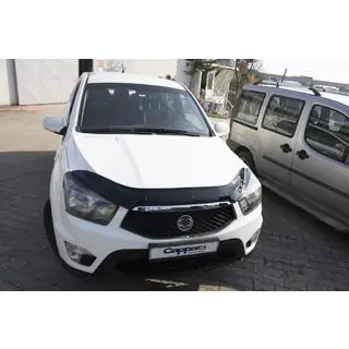 Дефлектор капота EuroCap (для Korando Sports) SsangYong Korando 2010-2019 гг. фото 3