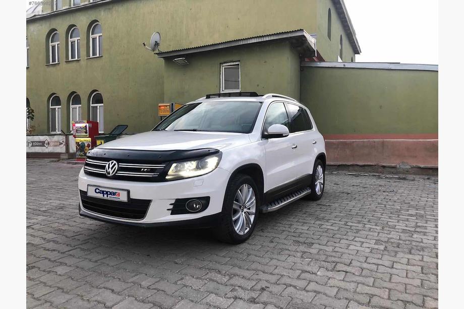 Volkswagen Tiguan 2007-2016 гг. Дефлектор капота (EuroCap) Фото 12