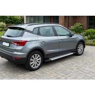 Боковые Подножки New Vision Grey (2 шт., Алюминий) Seat Arona 2017- гг. фото 1