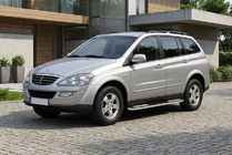 SsangYong Kyron 2005-2014 гг. Боковые Подножки Tayga V2 (2 шт., Алюминий) фото 1