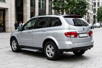 SsangYong Kyron 2005-2014 гг. Боковые Подножки New Vision Grey (2 шт., Алюминий) фото 1