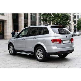 Боковые Подножки New Vision Grey (2 шт., Алюминий) SsangYong Kyron 2005-2014 гг. фото 1