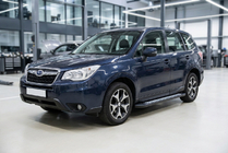 Subaru Forester 2013-2018 гг. Боковые пороги New Vision Black (2 шт., алюминий) фото 1