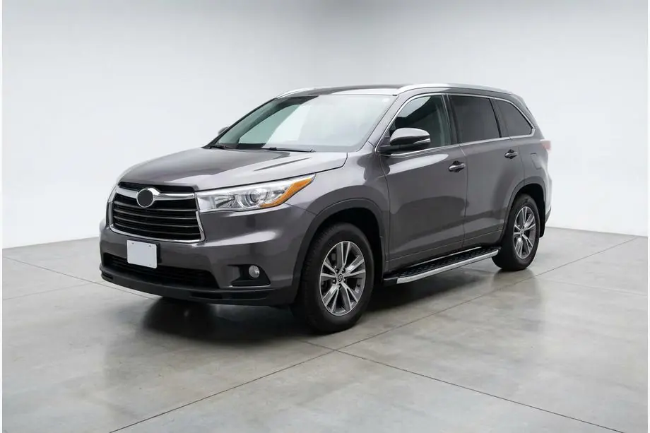 Toyota Highlander 2013-2019 гг. Боковые Подножки BlackLine (2 шт., Алюминий) Image