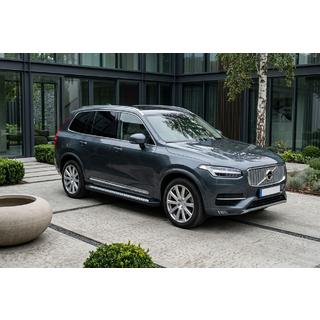Боковые пороги New Vision Black (2 шт., алюминий) Volvo XC90 2015- гг. фото 1