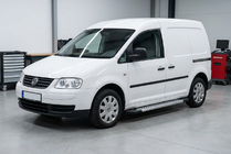 Volkswagen Caddy 2004-2010 гг. Боковые Подножки New Vision Grey (2 шт., Алюминий) Maxi База фото 1