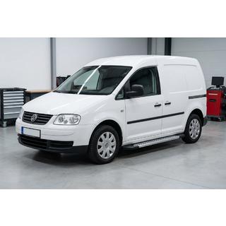 Боковые Подножки New Vision Grey (2 шт., Алюминий) Volkswagen Caddy 2004-2010 гг. фото 1