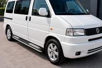 Volkswagen T4 Transporter 1990-2003 гг. Боковые Подножки Tayga V2 (2 шт., Алюминий) фото 1
