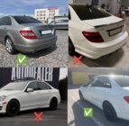 Mercedes C-class W204 2007-2015 гг. Оригинальные брызговики Premium 2007-2011 (4 шт) фото 2