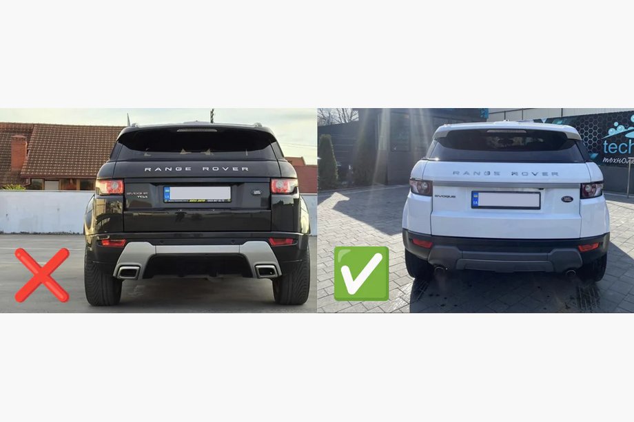 Range Rover Evoque 2012-2018 гг. Оригинальные брызговики Premium Prestige (4 шт) Фото 3