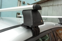 Skoda Octavia II A5 2006-2010 гг. Поперечины на гладкую крышу (2 шт, Asaf V4) фото 7