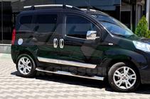 Fiat Fiorino/Qubo 2008-2024 гг. Дверные молдинги нержавейка (4 шт) Carmos - Турецкая Нержавеющая Сталь фото 7