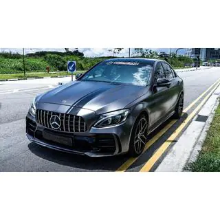 Комплект обвеса с полным задним бампером (дизайн Black Mamba C63GT) фото 1