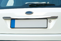 Ford Fiesta 2002-2008 гг. Хромированная накладка над номером (нержавейка) Carmos - Турецкая Нержавеющая Сталь фото 4