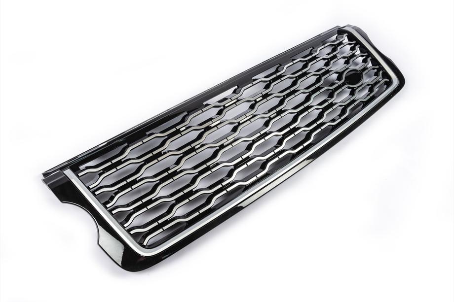 Range Rover IV L405 2013-2021 гг. Передняя решетка радиатора 2013-2018 (дизайн SVO Silver 2019 года) Фото 5