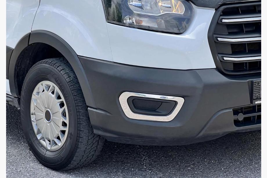 Ford Transit 2014- гг. Накладки на противотуманные фары 2019+ (2 шт, нержавейка) Image
