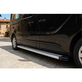 Боковые Подножки Maya V4 (2 шт., Алюминий) Opel Vivaro 2015-2019 гг. фото 1