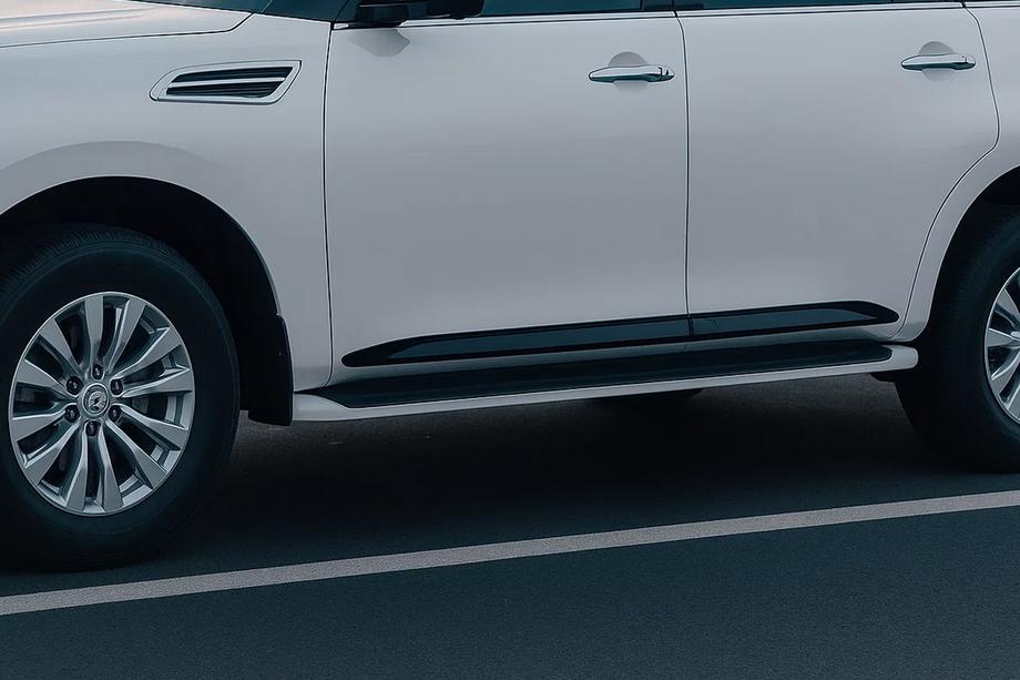 Nissan Patrol Y62 2010-2024 гг. Дверные молдинги (4 шт, черные) Image