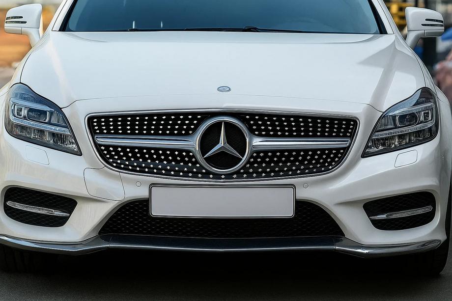 Mercedes CLS C218 2011-2018 гг. Передняя решетка радиатора 2011-2014 (Diamond Silver) Image