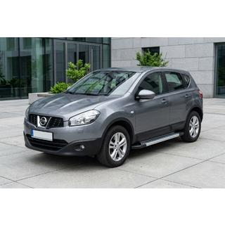 Боковые Подножки Vision New Grey (2 шт., Алюминий) Nissan Qashqai 2010-2014 гг. фото 1