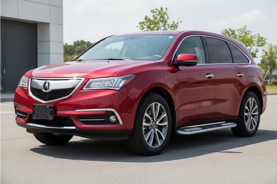 Acura MDX 2013-2020 гг. Боковые Подножки Tayga V2 (2 шт., Алюминий) Image