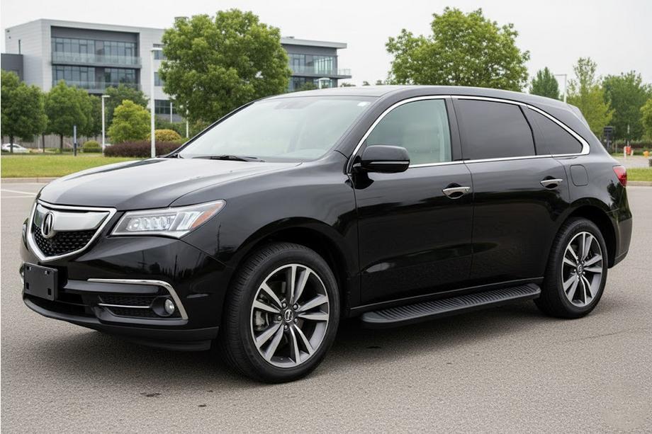 Acura MDX 2013-2020 гг. Боковые Подножки Tayga Black (2 шт., Алюминий) Image
