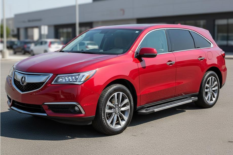 Acura MDX 2013-2020 гг. Боковые пороги RedLine V1 (2 шт., алюминий) Фото 1