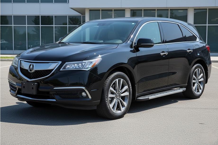 Acura MDX 2013-2020 гг. Боковые Подножки Duru (2 шт., Алюминий) Image