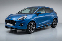 Ford Puma 2019- гг. Боковые Подножки Maya Blue (2 шт., Алюминий) фото 1