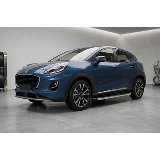 Боковые Подножки BlackLine (2 шт., Алюминий) Ford Puma 2019- гг. фото 1
