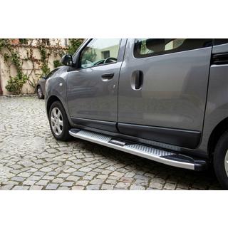 Боковые Подножки Mevsim Grey (2 шт., Алюминий) Dacia Dokker 2013-2022 гг. фото 1