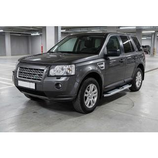 Боковые Подножки Mevsim Grey (2 шт., Алюминий) Land Rover Freelander II 2006–2014 гг. фото 1