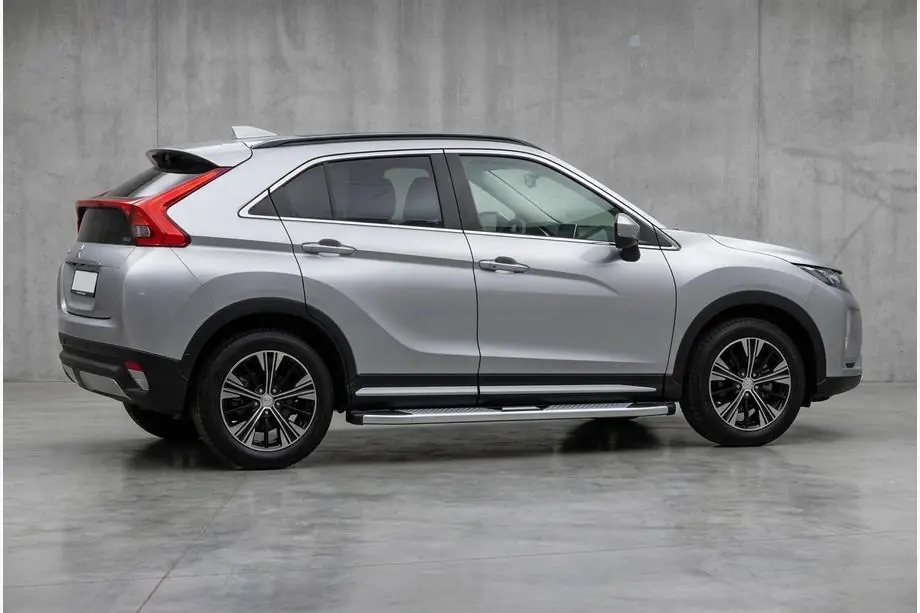 Mitsubishi Eclipse Cross 2017- гг. Боковые Подножки Mevsim Grey (2 шт., Алюминий) Image