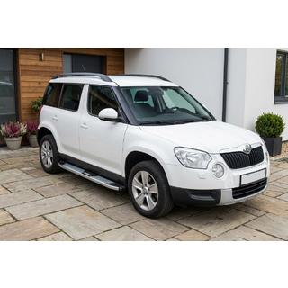 Боковые Подножки Mevsim Grey (2 шт., Алюминий) Skoda Yeti 2009-2017 гг. фото 1