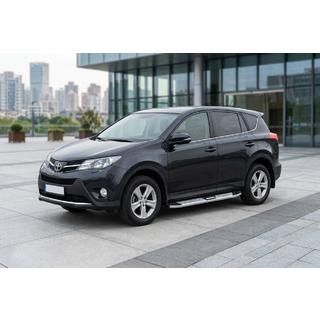 Боковые Подножки Mevsim Grey (2 шт., Алюминий) Toyota Rav 4 2013-2018 гг. фото 1
