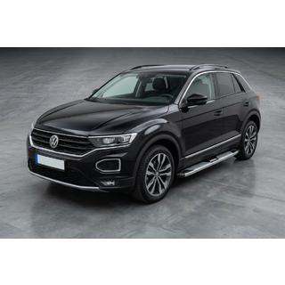 Боковые Подножки Mevsim Grey (2 шт., Алюминий) Volkswagen T-Roc 2017-2025 гг. фото 1