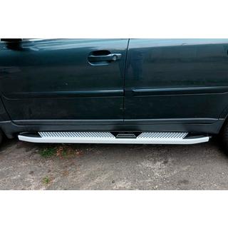Боковые Подножки Mevsim Grey (2 шт., Алюминий) Volvo XC90 2002-2014 гг. фото 3