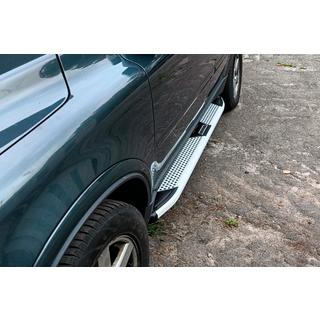 Боковые Подножки Mevsim Grey (2 шт., Алюминий) Volvo XC90 2002-2014 гг. фото 4
