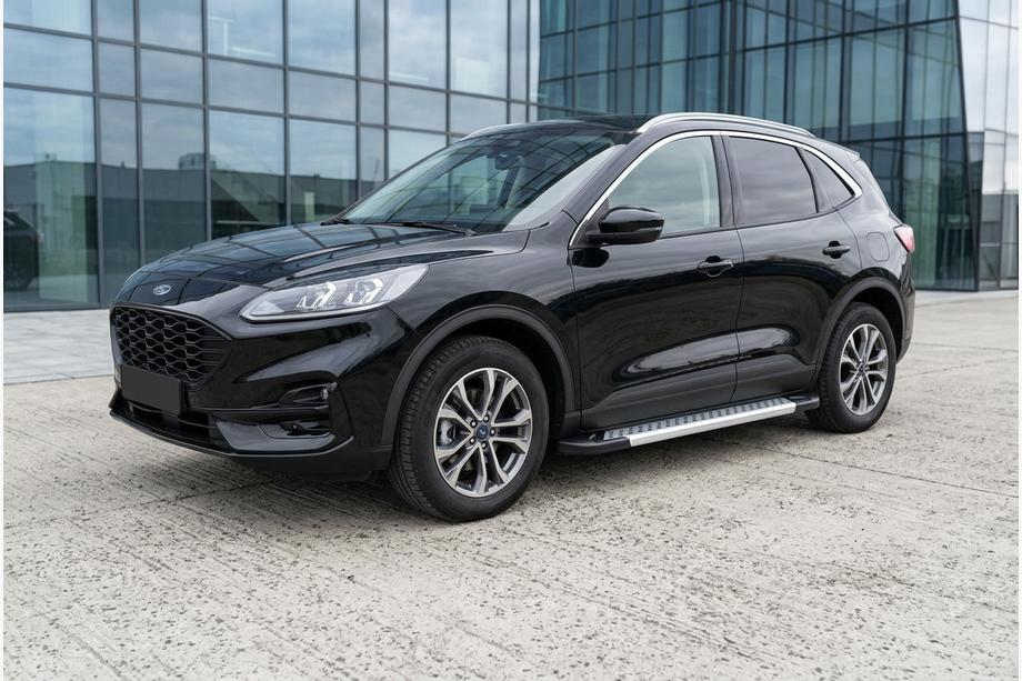 Ford Kuga/Escape 2019- гг. Боковые Подножки Vision New Grey (2 шт., Алюминий) Фото 1