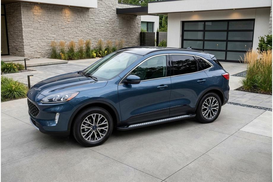 Ford Kuga/Escape 2019- гг. Боковые Подножки Vision New Black (2 шт., Алюминий) Фото 1