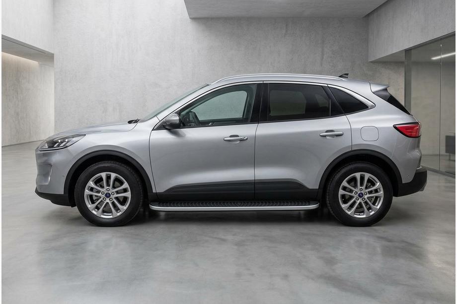 Ford Kuga/Escape 2019- гг. Боковые Подножки Tayga Grey (2 шт., Алюминий) Image