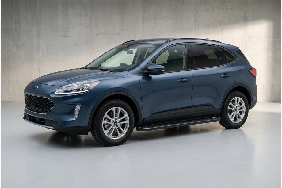 Ford Kuga/Escape 2019- гг. Боковые Подножки Allmond Black (2 шт., Алюминий) Image