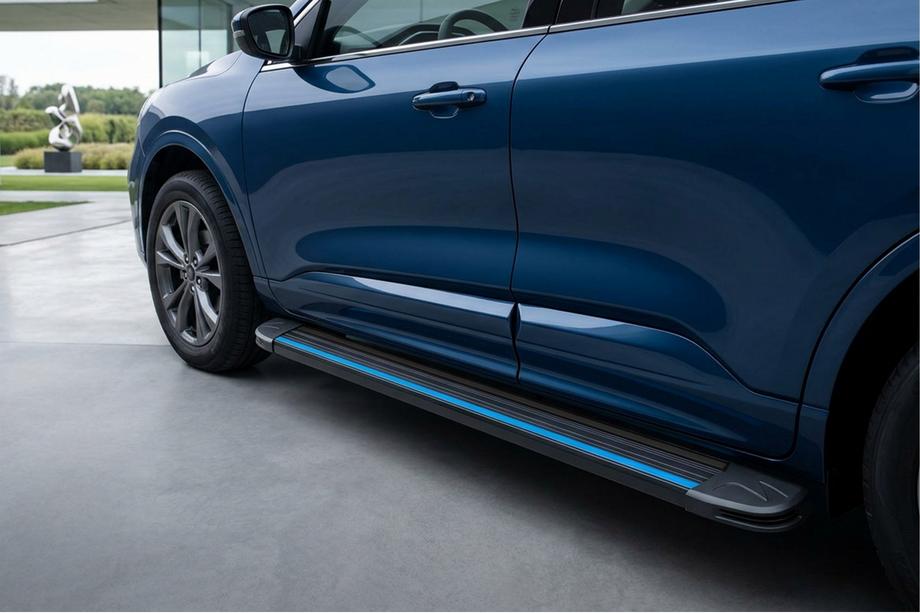 Ford Kuga/Escape 2019- гг. Боковые Подножки Maya Blue (2 шт., Алюминий) Фото 1