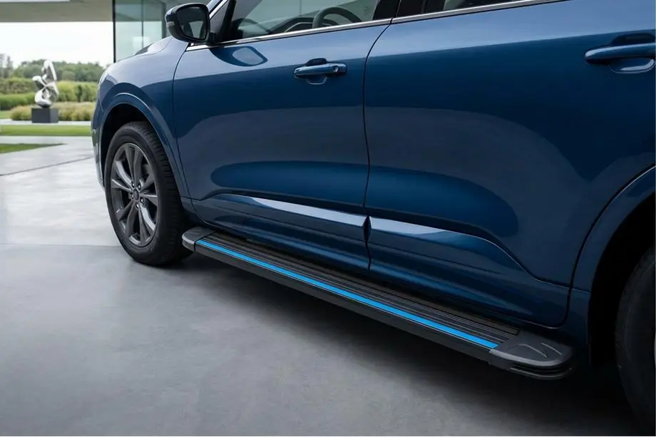 Ford Kuga/Escape 2019- гг. Боковые Подножки Maya Blue (2 шт., Алюминий) Image