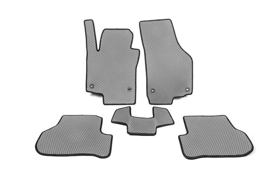 Volkswagen Golf 5 2003-2009 гг. Коврики EVA (Серые) Image