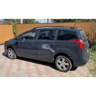 Рейлинги OmsaLine Solid (2 шт, черные) Peugeot 5008 2009-2016 гг. фото 1