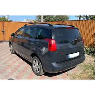 Рейлинги OmsaLine Solid (2 шт, черные) Peugeot 5008 2009-2016 гг. фото 3