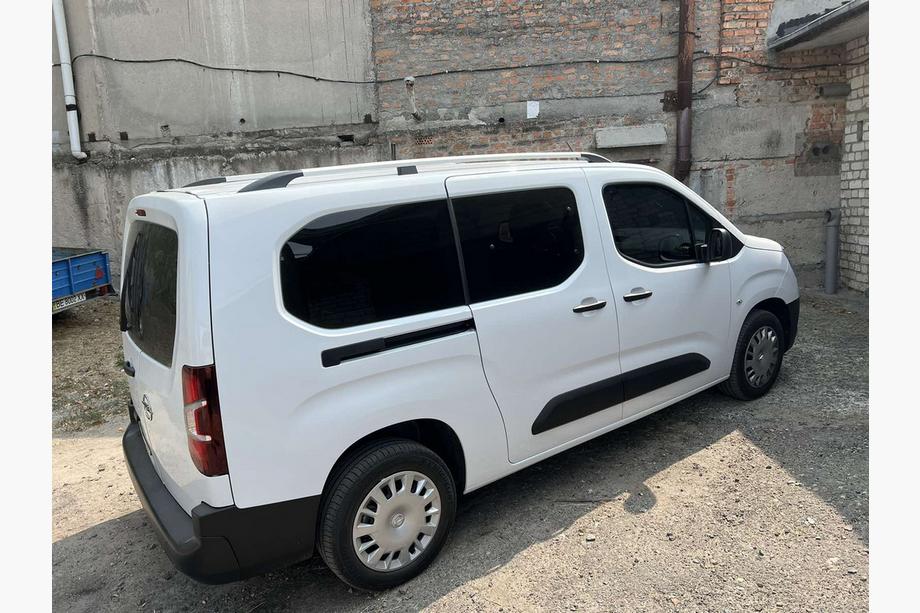 Peugeot Partner/Rifter 2019- гг. Рейлинги OmsaLine Solid (2 шт, серые) Короткая База Фото 2