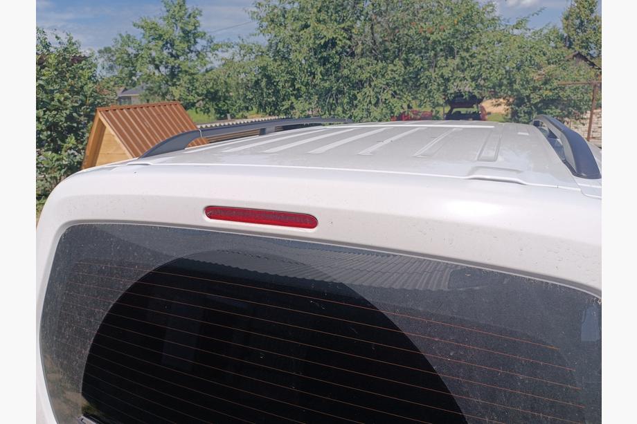 Peugeot Partner/Rifter 2019- гг. Рейлинги OmsaLine Solid (2 шт, черные) Длинная База Фото 6